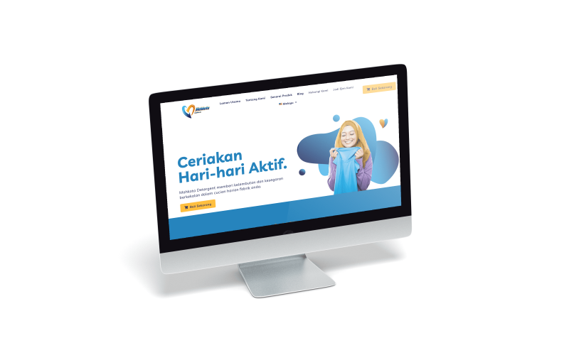 Mahkota Detergent website