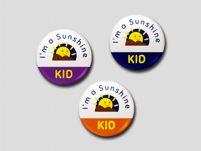 Sunshine Button Badge Large